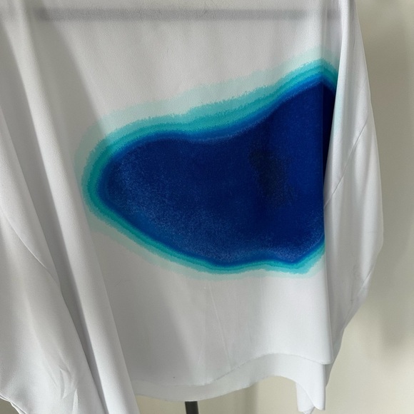 Rachel Roy White and Blue Women's Top - Picture 6 of 15